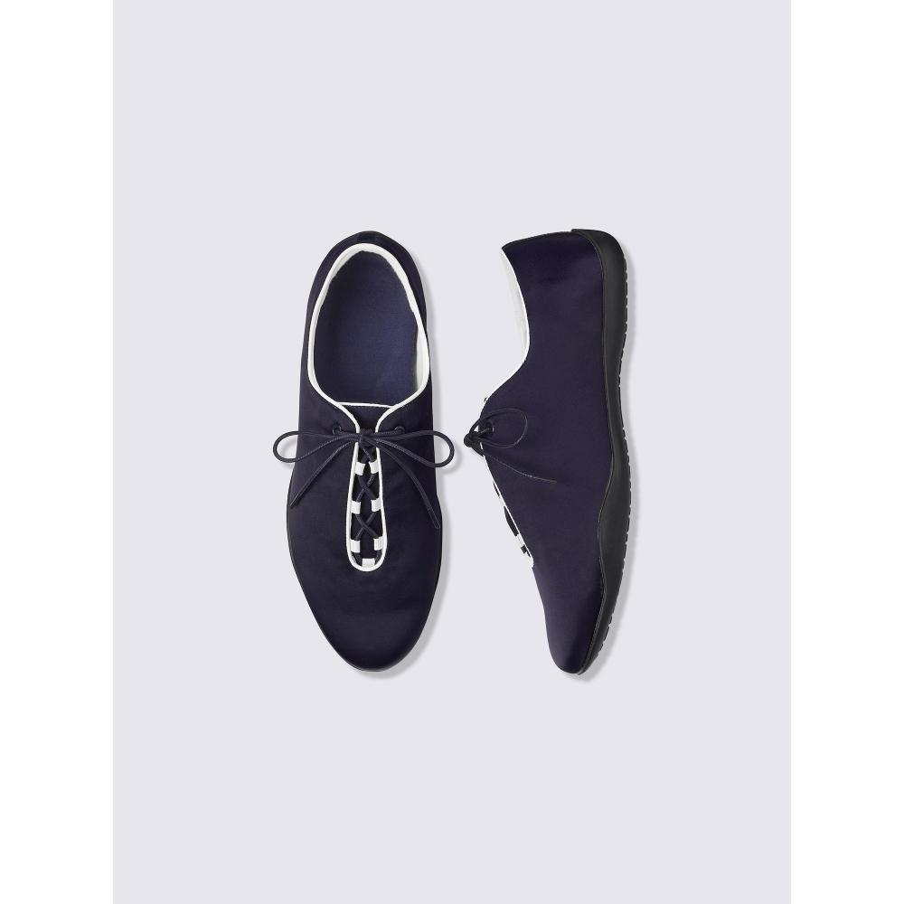 Gu By Uniqlo Satin Lace Up Sneakers
