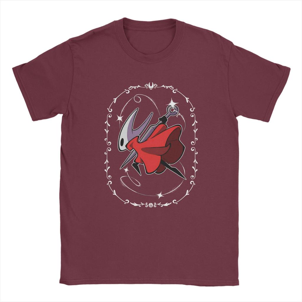 Men's T-Shirts Hollow Knight Silksong Funny 100% Cotton Tee Shirt Short Sleeve  T Shirts Crew Neck Clothing New Arrival
