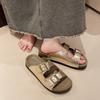 Thick-soled Slippers Women's Summer Wear New Retro Casual Beach One-word Cool Slippers
