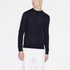 Armani Exchange Crew Neck Pullover Wool Sweater Long Sleeve Men Sweater Navy-Blue 8NZM3A-ZM8AZ-1510