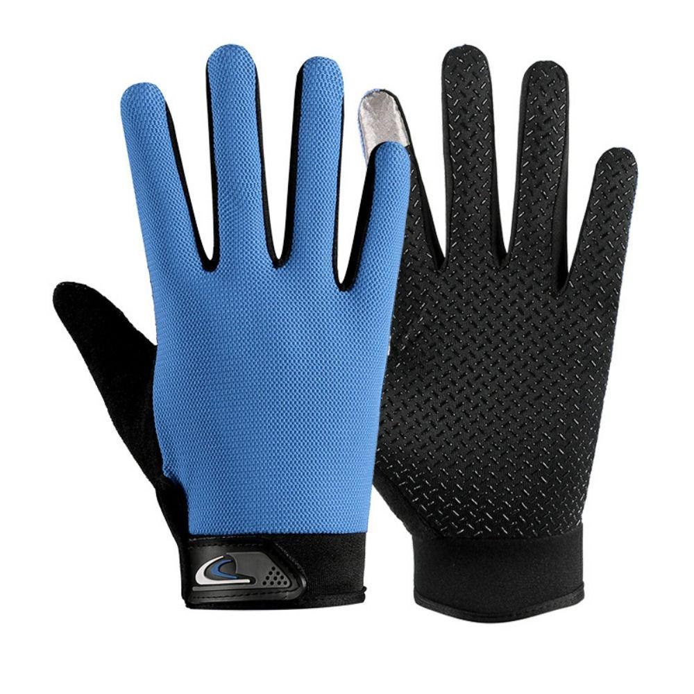 Full Finger Cycling Gloves Thin Fishing Gloves Comfortable Bike Gloves  Male