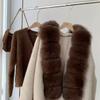 Faux Fox Fur Scarf for Women - Long Stylish and Elegant Shawl - Eco-friendly Neck Warmer for Winter Women's Scarves