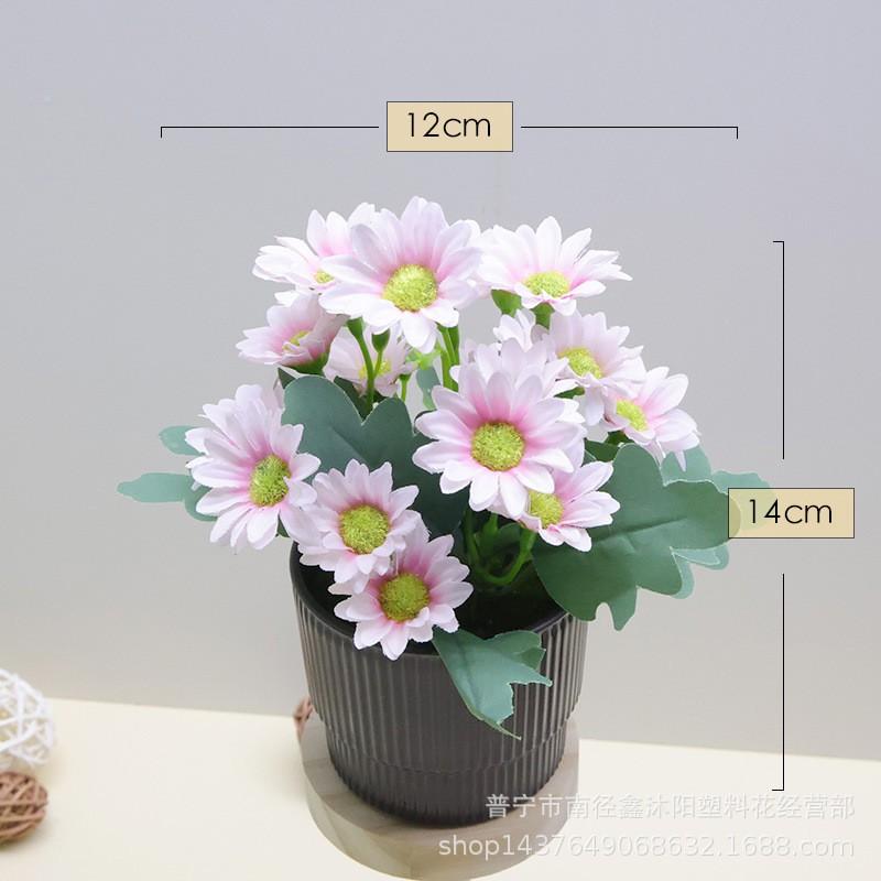 Artificial Daisy Silk Flowers Set Home Decor Table Centerpiece Living Room Dining Arrangement