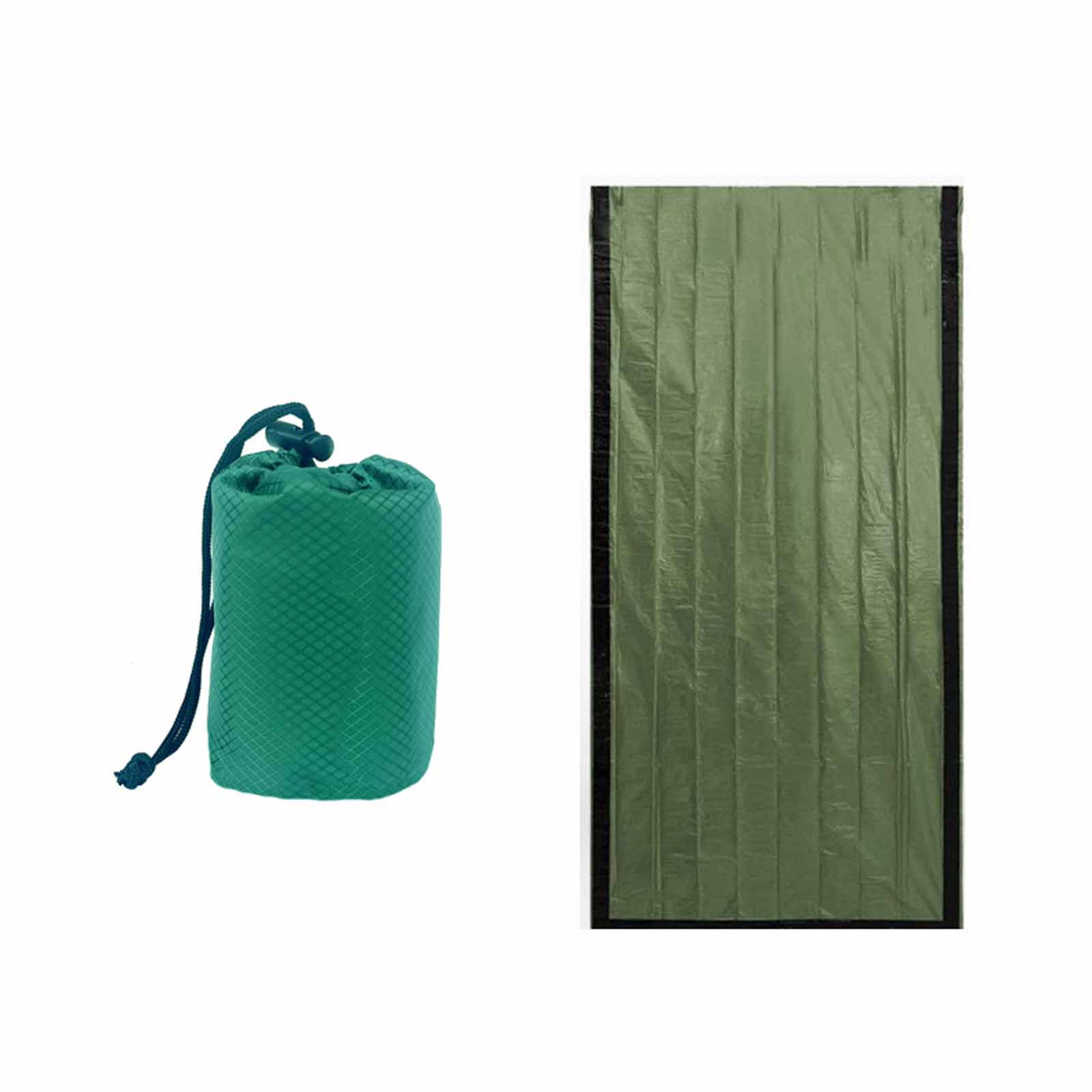 

Emergency Camping Sleeping Bag–Outdoor Travel Heat-Insulating and Cold-Proof PE Blanket, Gear for Disaster Relief and Hiking One Size