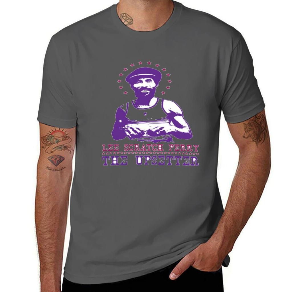 T-shirt Reggae Lee Scratch Vêtement de Sport Respirant Manches Courtes T-shirt