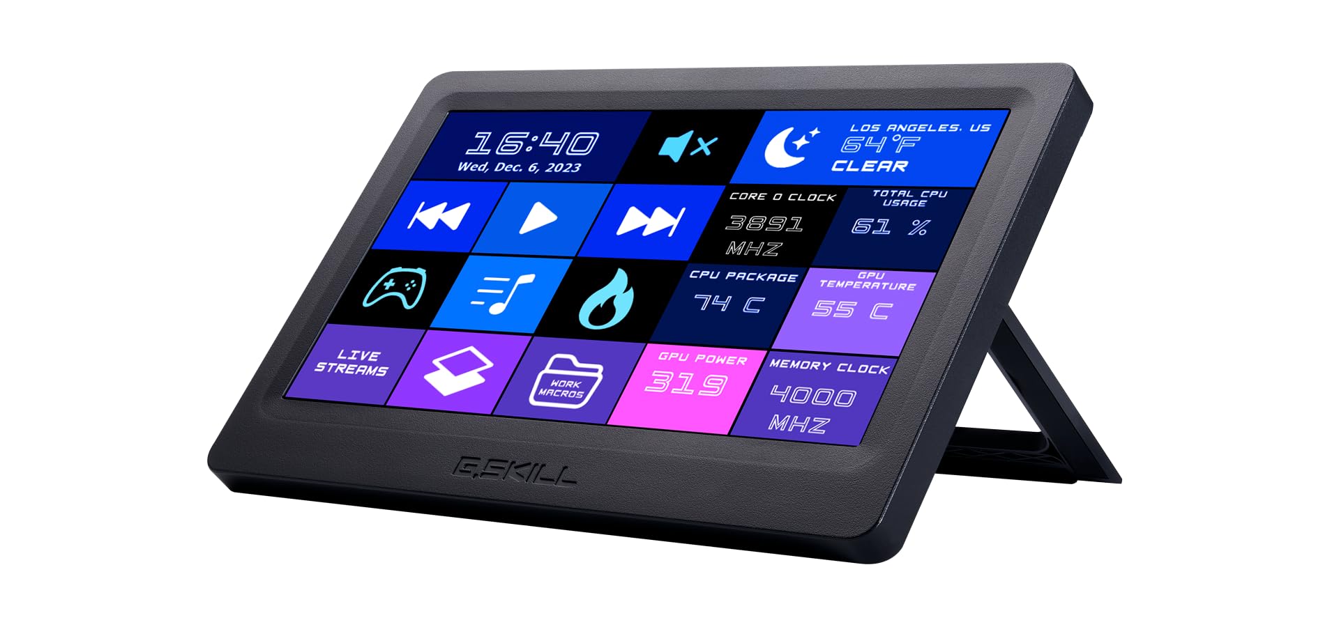 

Touch panel widget controller G.SKILL GD-A7PCCSK-WGD чорний
