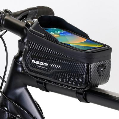 1PC Bicycle Bag Cycling Top Front Tube Frame Bag Waterproof 6.5 Inches Phone Case Storage Touch Screen MTB Road Bike Bag