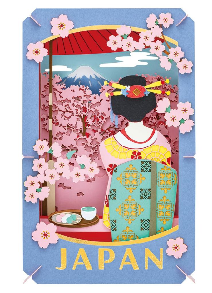 Ensky Paper Theater PT-L108 Maiko (Geisha Apprentice) Approx. H100 x W160 x D43mm Paper Recommended age 15 and up