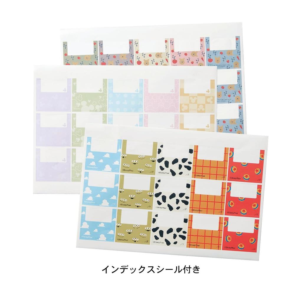 [Belle Maison] Disney Photo Album, 400 L-size photos, fabric-covered cover, vertical insertion, pocket style, black pages, Mickey Mouse