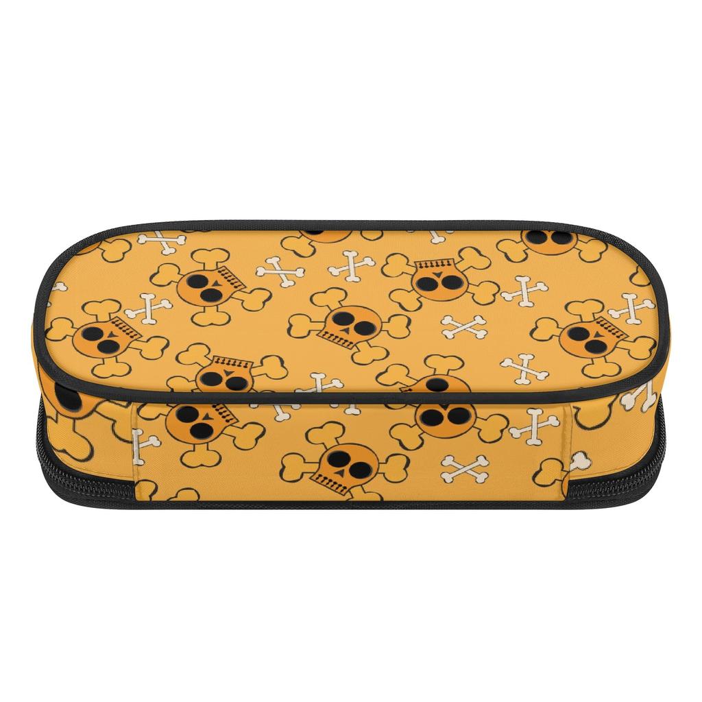 Pen Case Zipper Closure Organized Storage Durable Polyester Fabric with Mesh Pocket Removable Divider and Pen Slots for Boys Girls