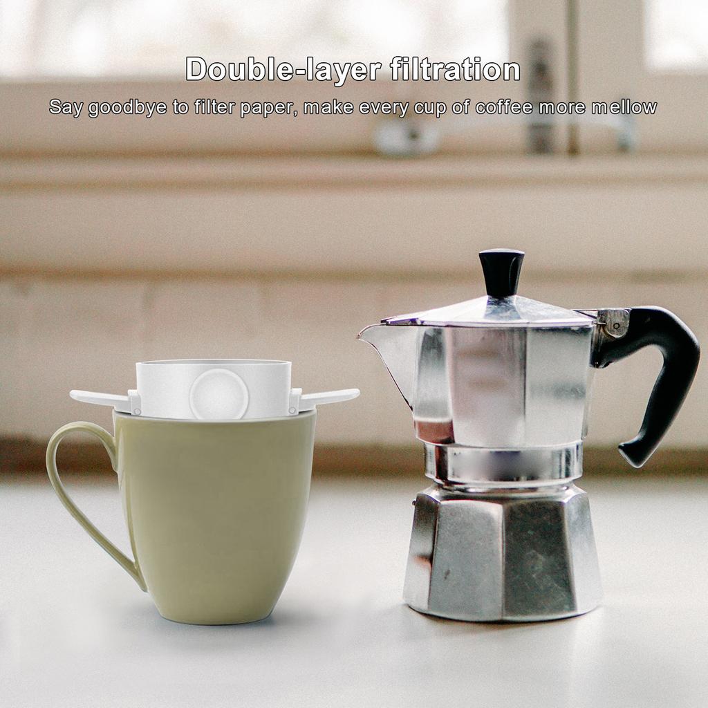 Portable Hand Brewed Coffee Filter Folding Double Layer Filtration Fine Encrypted Coffee Filter