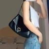 Niche New Retro Large-capacity Black One-shoulder Underarm Bag Method Stick Bag Daily Trendy Flip Diagonal Span Portable Women's Bag