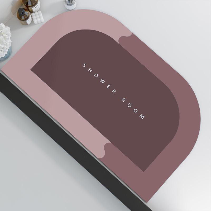 Diatomium Mud Moisture-wicking Pad Bathroom Slip-resistant Quick Drying Rug Toilet Door Carpet Bathroom Fine Door Mat Can Be Cut