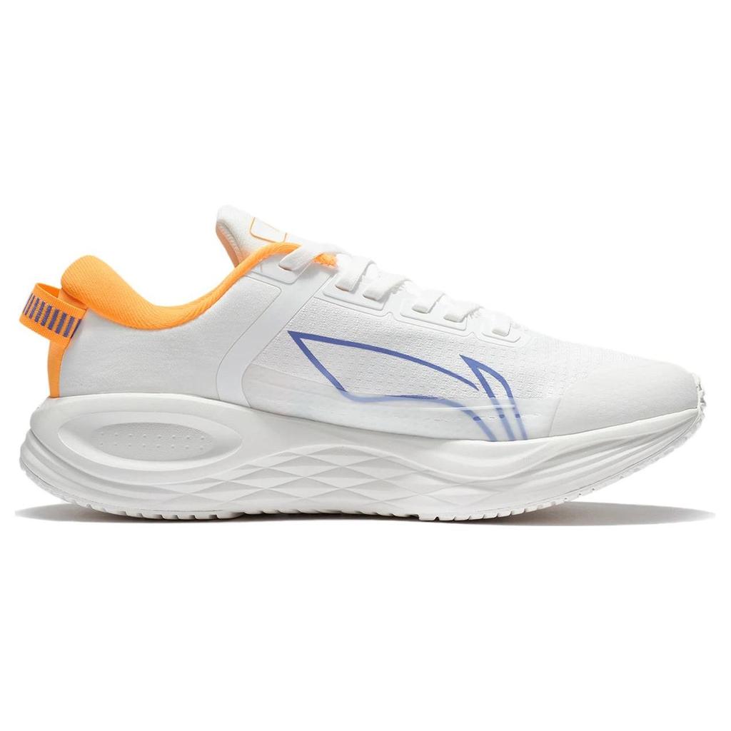 Li Ning Lijun 6 Essential Fabric TPU Shock Absorption Non-Slip Wear-Resistant Low-Top Running Shoes Men sneaker White Blue Orange ARZT011-2