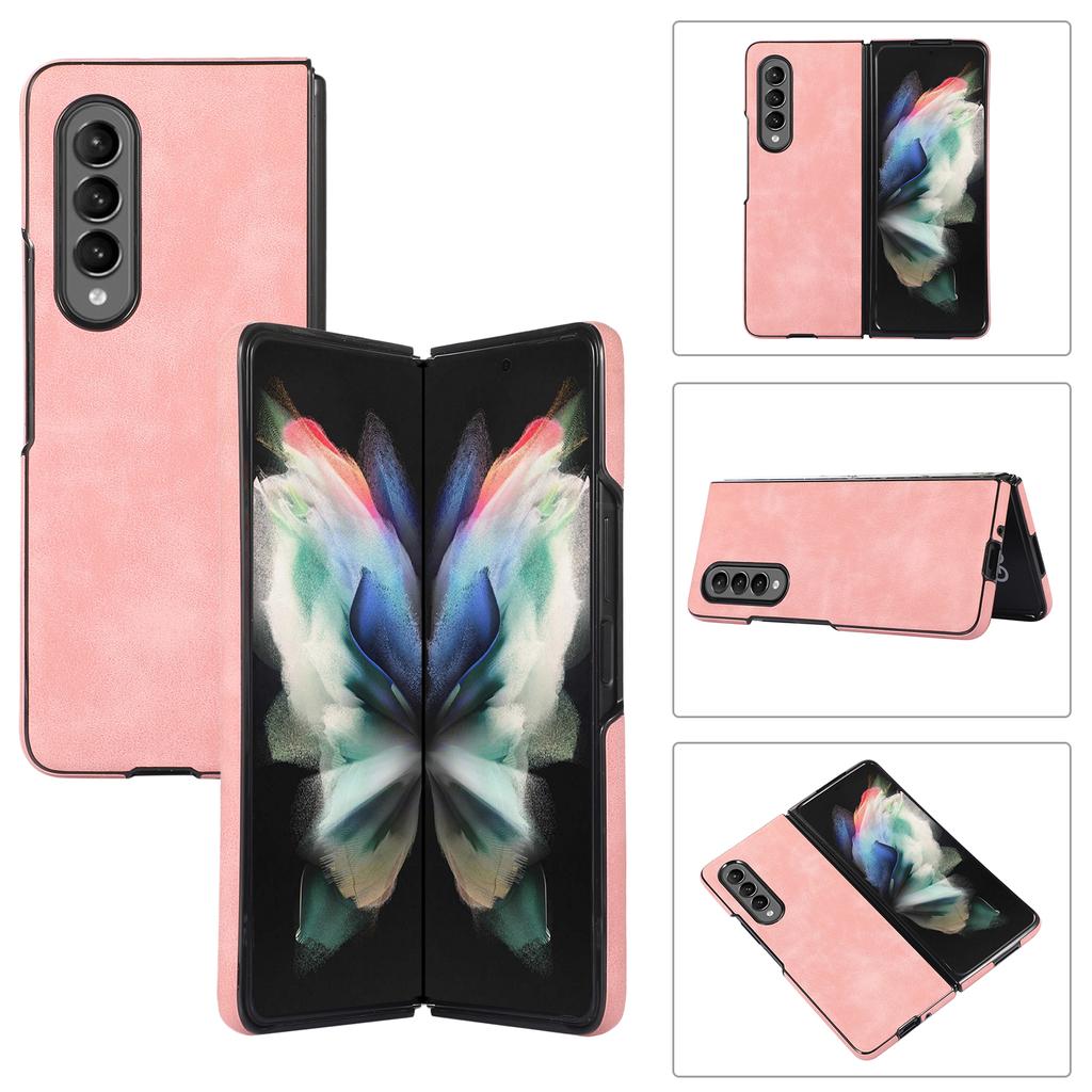 Luksus retro skinntelefondeksel til Samsung Galaxy Z Fold 4-deksel Z Fold 3-deksel Galaxy Z Flip 4-deksel Z Flip 3 Anti-banke mobiltelefon Beskyttende Coque