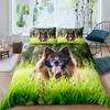 German Shepherd Duvet Cover Set 3D German Shepherd Puppy Print Bedding Set For Boys Girls Pet Animal Theme Comforter Cover