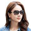 Óculos de Sol FEISEDY Polarizados com Pedras UV400 Emagrecedores para e Indo B1086 Femininos, Estilosos, Grandes, Armação, Proteção, Rosto, Dirigir, Viagem, Saída,