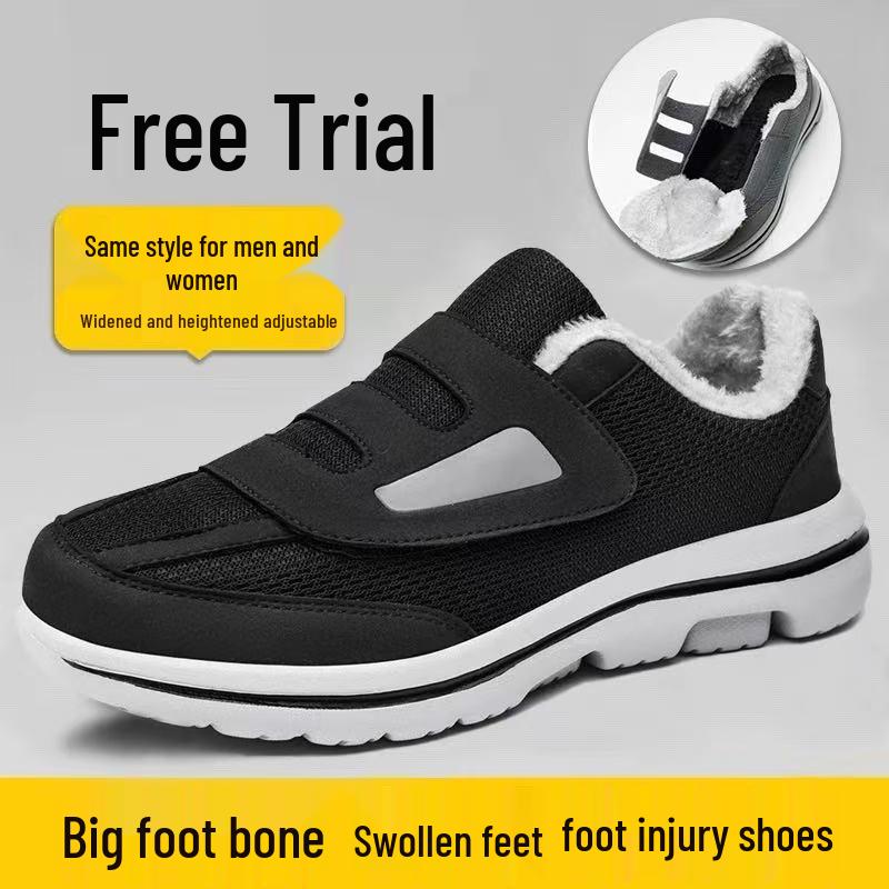Winter Warm Bunion & Diabetic Shoes for Swollen Feet – Unisex, Extra Wide, Plus Size, Post-Op & Elderly Friendly
