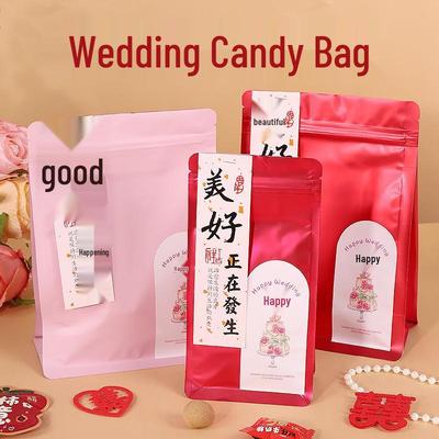 Self-Sealing Candy Bags for Weddings & Engagements with Matching Stickers & Cardstock