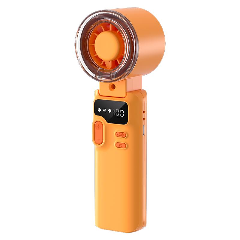 K827 Handheld Fan Home Outdoor Fast Heat Dissipation 199-Gear High Speed Fan with Wind Gear Digital Display