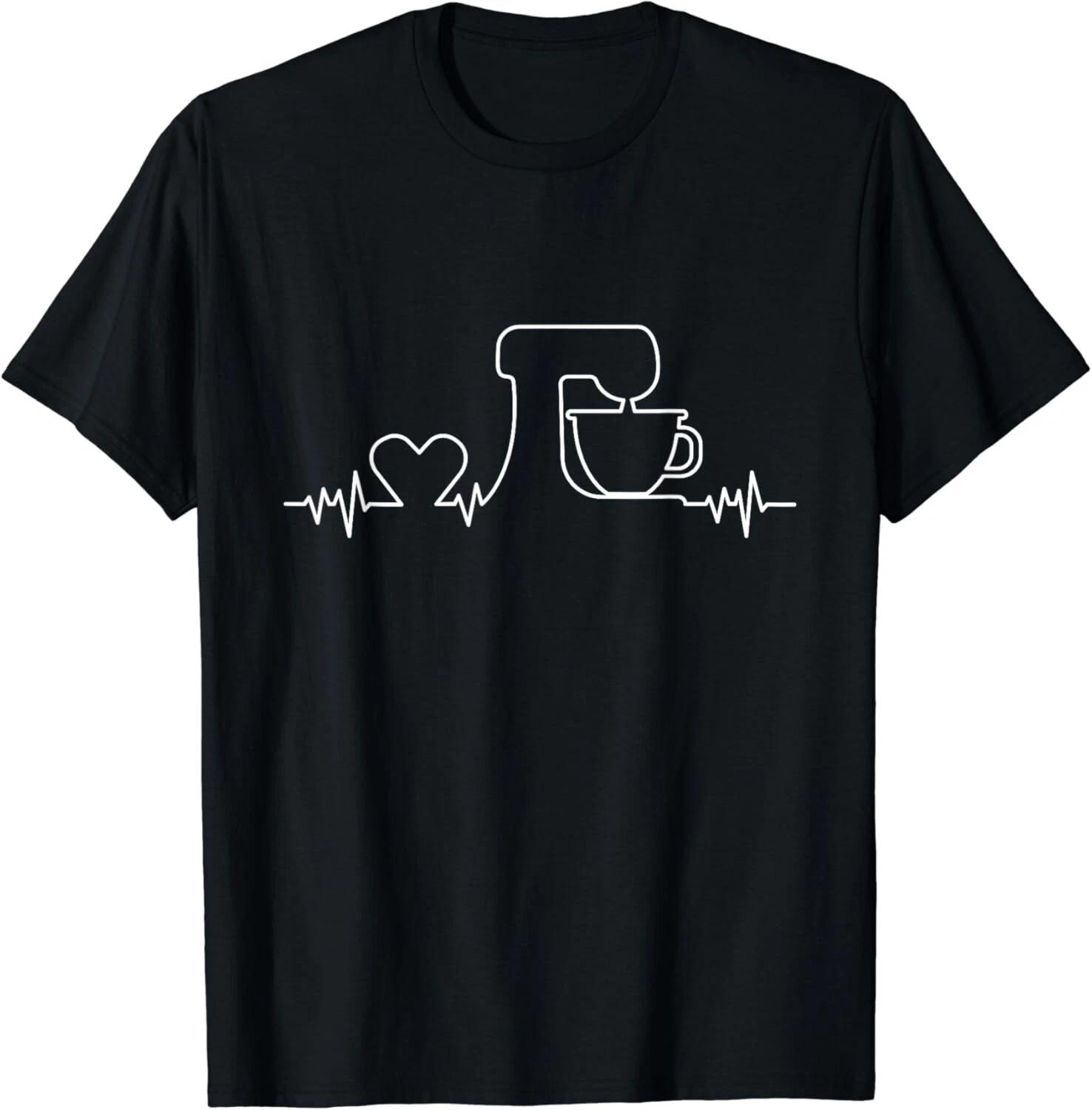Baking Heartbeat - Funny Pastry Baker - Baking Gifts Unisex T-Shirt L