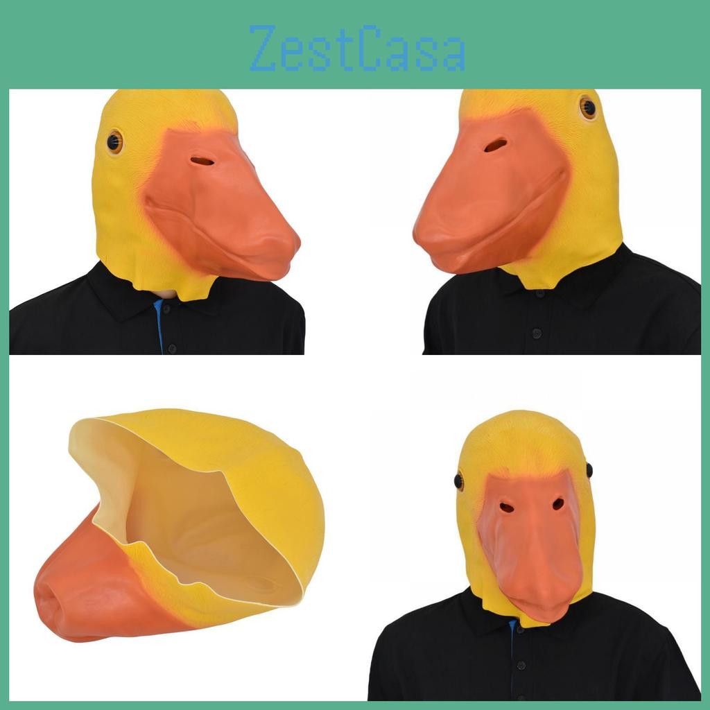 Okouzlující žlutá kachní maska, stylový kostýmní rekvizita na Halloween a slavnosti