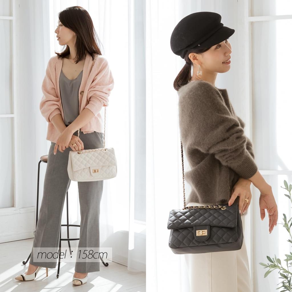 Crossmarberry Crossbody Perfect for Faux Everyday Korean R47 Women's Bag, Large, Stylish, Cute, Commuting, Lightweight, Small, Quilted, Leather,