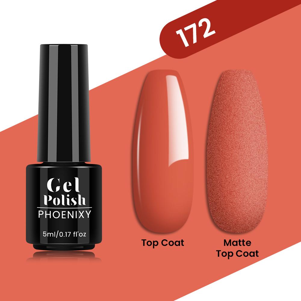 PHOENIXY 80 Farben Nagel-Gel-Nagellack, 5 ml, UV-LED-Farb-Nagelkunst-Hybrid-Nagellack, Liner-Gel, Maniküre-Kunst, semi-permanent, glitzernd, glänzende Farben-Gel