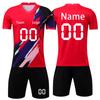Conjunto de Uniforme de Futebol Personalizado Número da Equipe Personalizado Roupa Esportiva Atlética para Homens e Jovens