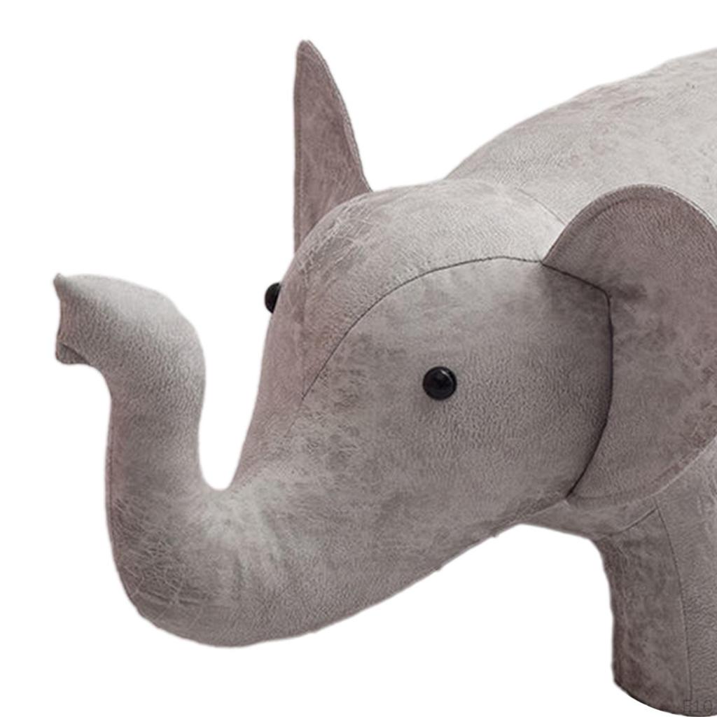 Ottoman Footrest with Stylish Wooden Legs