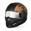 Samurai Black Scorpion Retro Men's Helmet - Four Seasons Half Helmet Indian Style