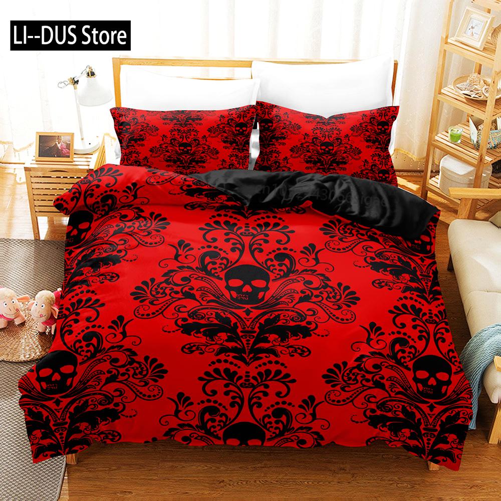 Skull Deadpool Duvet Cover Set 240x220 200x200 Bedding Set Twin Queen King Double Bed Linens Quilt Cover Bedclothes Big Hand