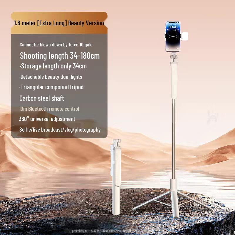 Bluetooth selfie tyč: Přenosný teleskopický stativ pro fotografování mobilním telefonem a živé vysílání