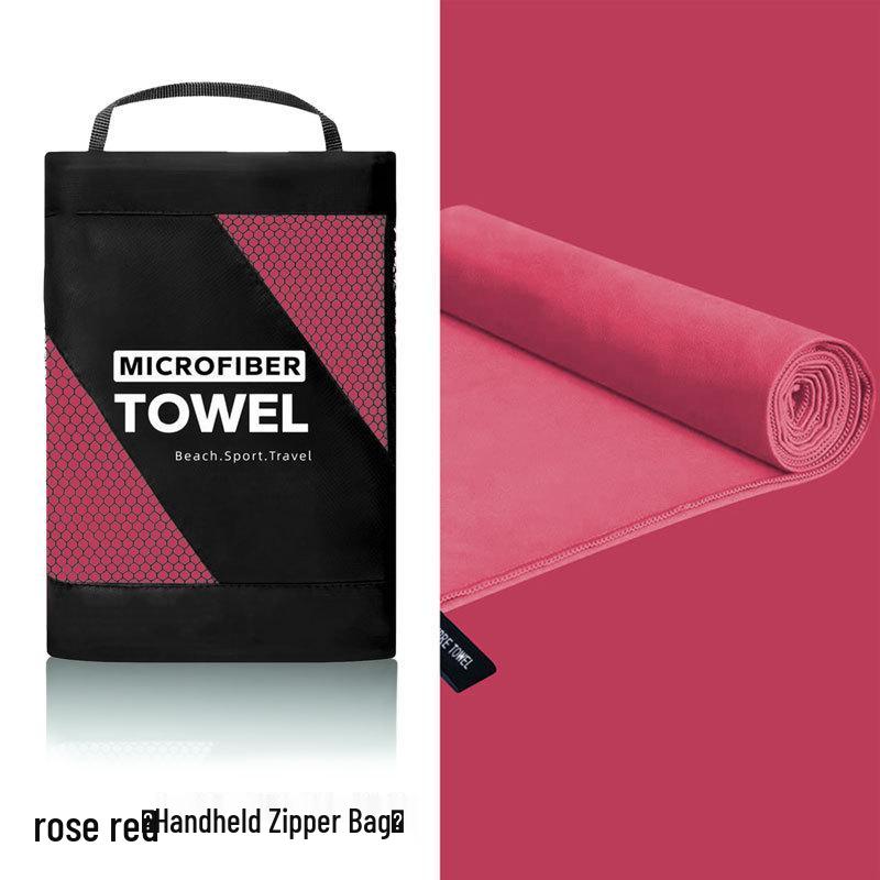 Quick-Drying Microfiber Sports Towel - Absorbent, Double-Sided, Plush Gym Towel 38x38cm розы красного
