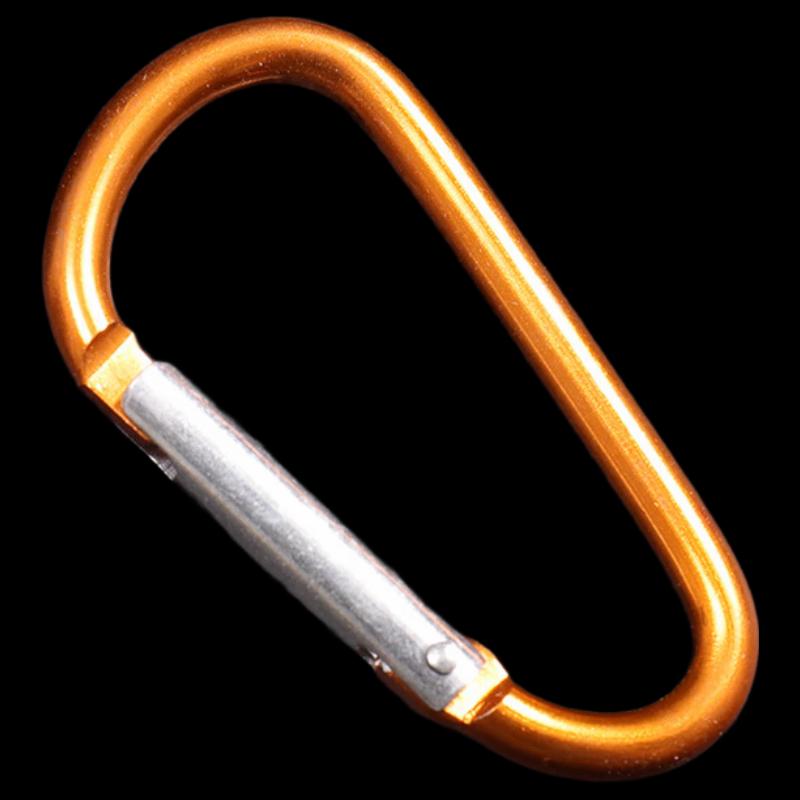 D-Shape Aluminum Alloy Carabiner with Spring Clip