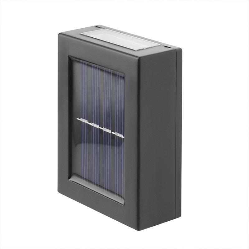 2LED Solar Outdoor Wall Light - Up/Down Accent Lighting for Courtyard, Villa, Decoration