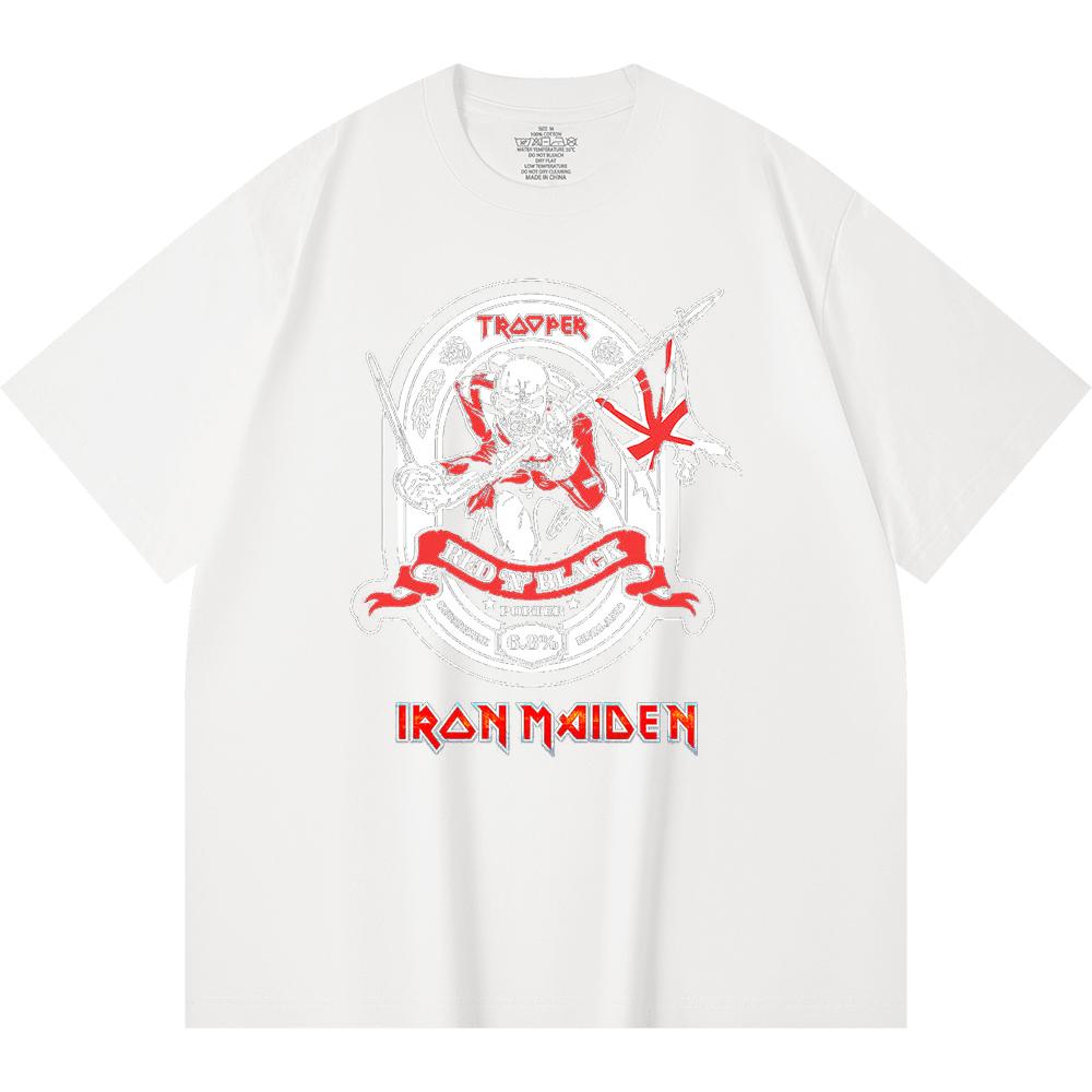 230 g/m² 100% Bavlna T-shirt Heavy Metal Rocková Kapela Tisk Populární Hudby Unisex Těžký Bavlněný T-shirt