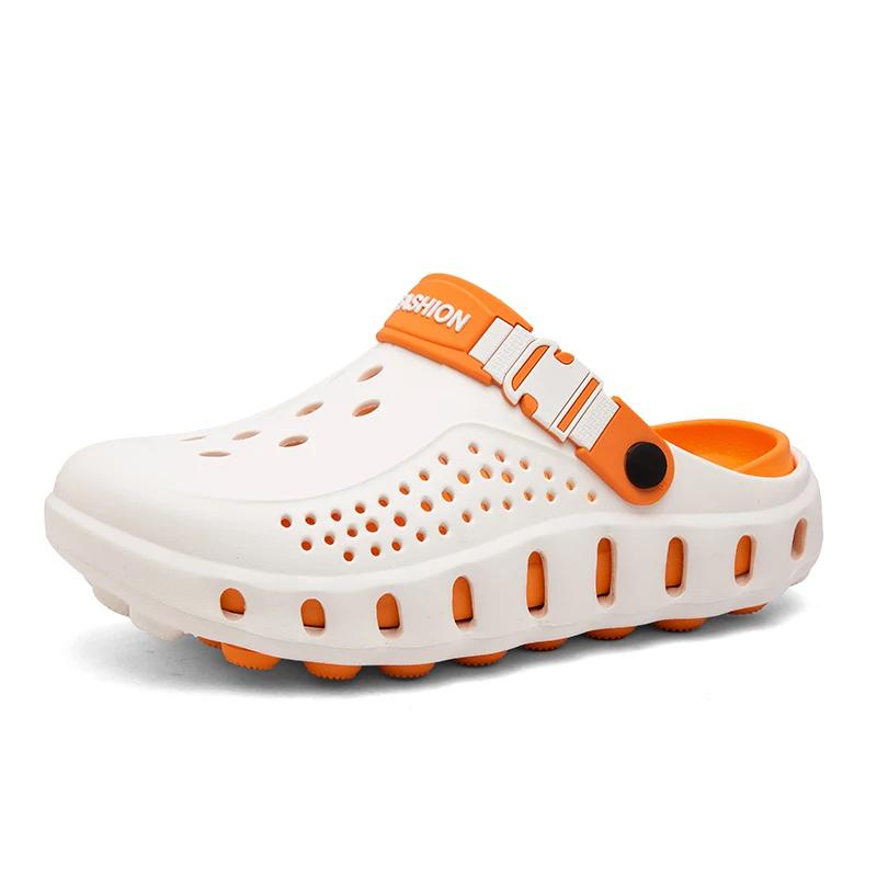 2026 New Men's Sandals Outdoor Soft Thick Sole Slides Breathable Sandals Non-Slip Garden Lightweight Summer Beach Slippers