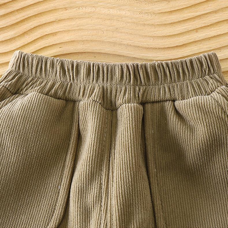 Children Velvet Pants Autumn Winter New Solid Color Boys Kids Thick Warm Sports Trousers Simple Fashion Korean Girls Baby Pants