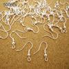 100Pcs/500Pcs Earring Hook Coil Ear Wires for DIY Jewelry Making Findings Repair
