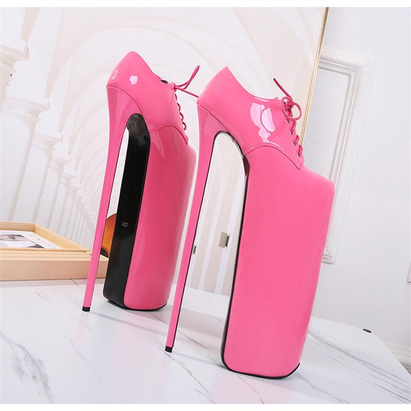 

30cm Pole Dance Shoes Stripper High Heels Women Sexy Show Shoes Sandals Party Club Platform High-heeled Shoes Wedding New 46 розовый