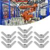 10pcs Hardware Fittings Wing Nuts Premium Thumb Nut Hardware Metric Thread Nuts  For Install