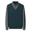 Fake Two-Piece Shirt Collar Long-Sleeved T-Shirt Medium Top Men'S Business Casual Polo Shirt