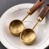 14ml Measuring Cup with Wood Handle Kitchen Measure Tools Stainless Steel Measure Spoon  Coffee