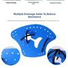 Swimming Training Paddles for Children and Adults with Comfortable Adjustable and Hydrophobic Structure to  Performances
