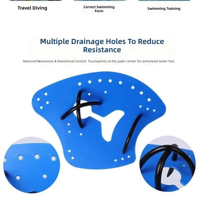 Swimming Training Paddles for Children and Adults with Comfortable Adjustable and Hydrophobic Structure to  Performances