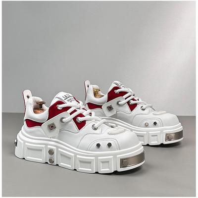 New Fall/Winter Men's Casual Sneakers Thick-Soled Comfortable Outdoor Shoes Anti-Slip & Wear-Resistant Trendy & Fashionable