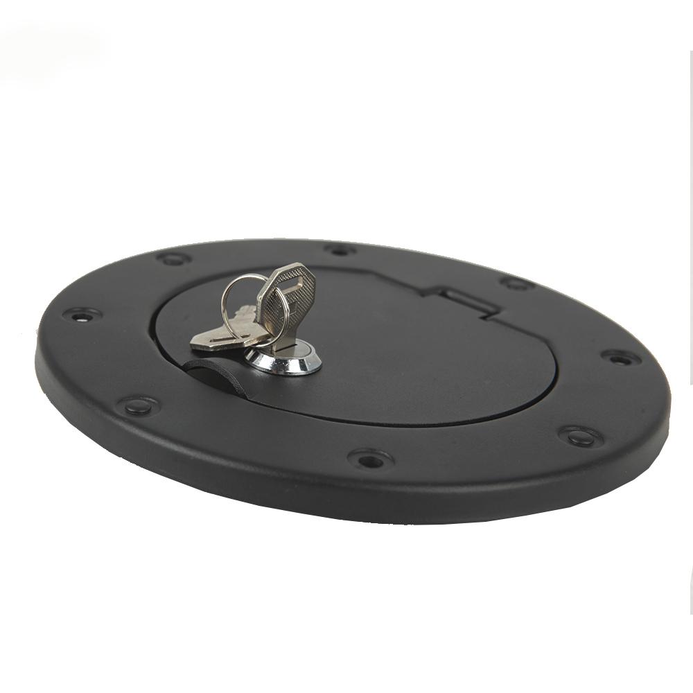 For Jeep Wrangler TJ 1997 - 2006 Rampage Locking Fuel Door Cover Billet Style Locking Fuel Gas Tank Cap Cover Fuel Tank Caps3