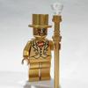 Golden Man Mr. Gold Minifigure Building Blocks Toy