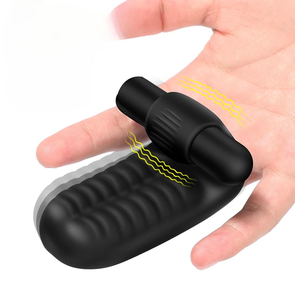 Sex Toys Finger Sleeve Vibrator G Spot Massage Clit Stimulate Female Masturbator For Women Lesbian Orgasm Adult Products